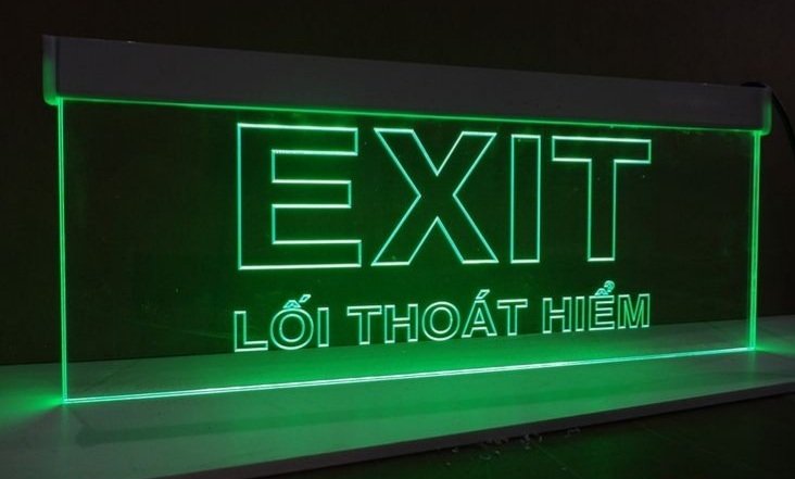 Đèn exit, đèn thoát hiểm chính hãng tại Nam Định