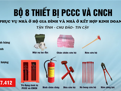 Các thiết bị cần có để phòng cháy chữa cho hộ gia đình là gì?