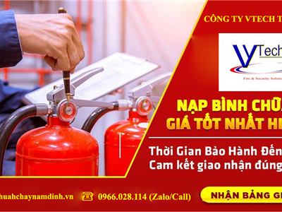 Nạp bình chữa cháy tại Khu công nghiệp Hồng Tiến Nam Định